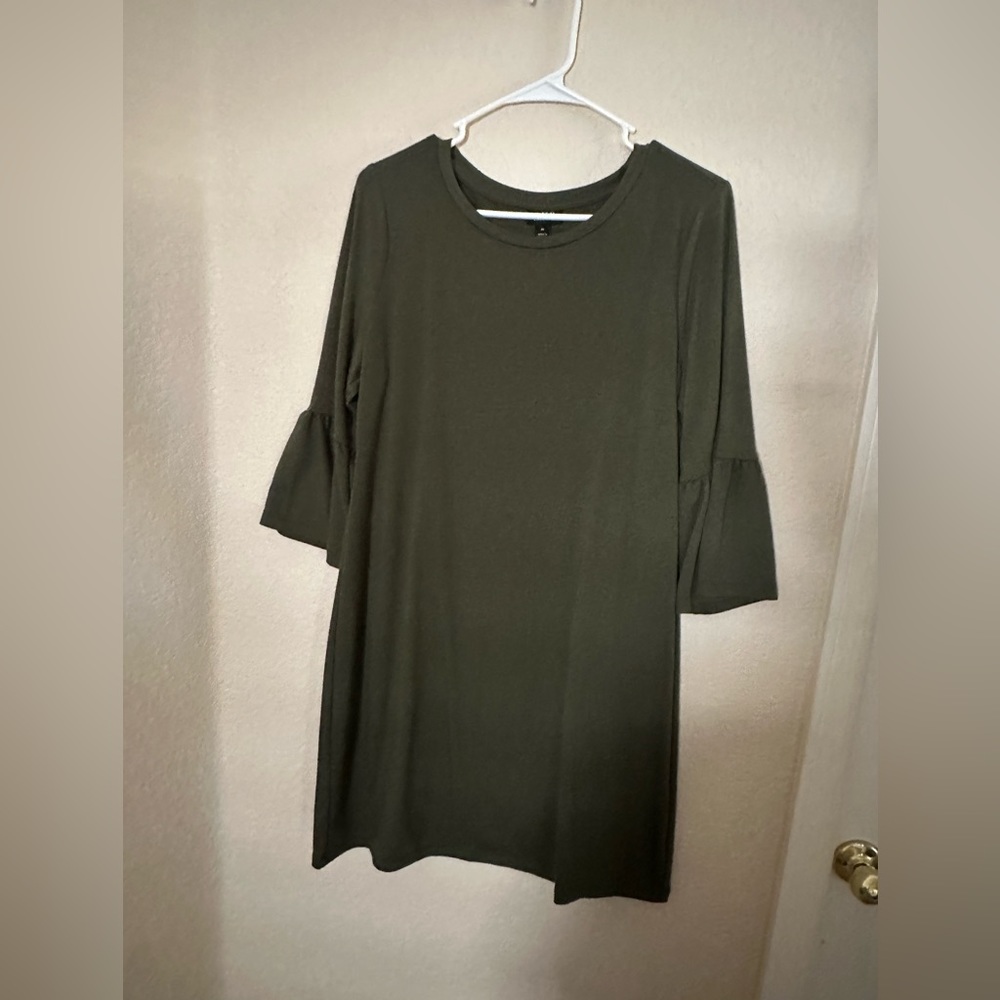 Olive green dress
